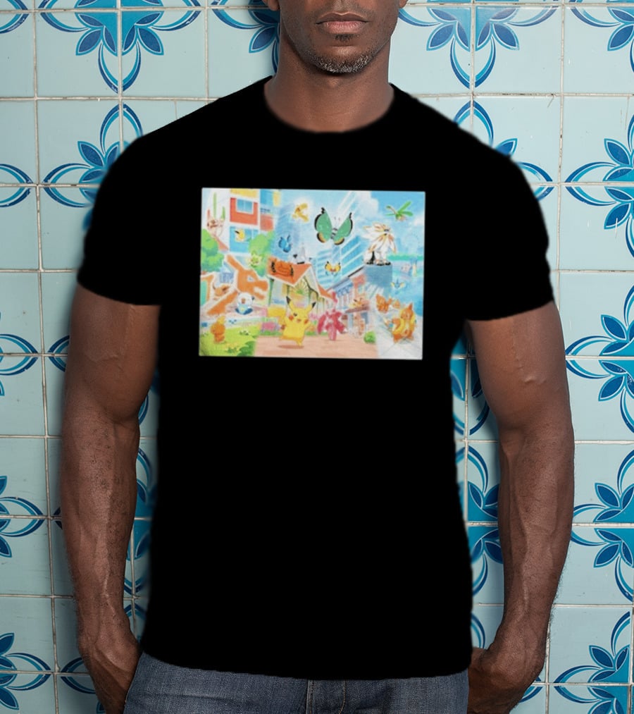 Pokémon Center Singapore July 2026 Pikachu Charizard Celebi Rowlet Oricorio Wingull T-Shirt