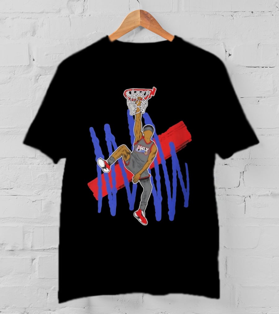 FHLY Basketball Dunk Athlete V J Edgecombe Highlight Action T-Shirt