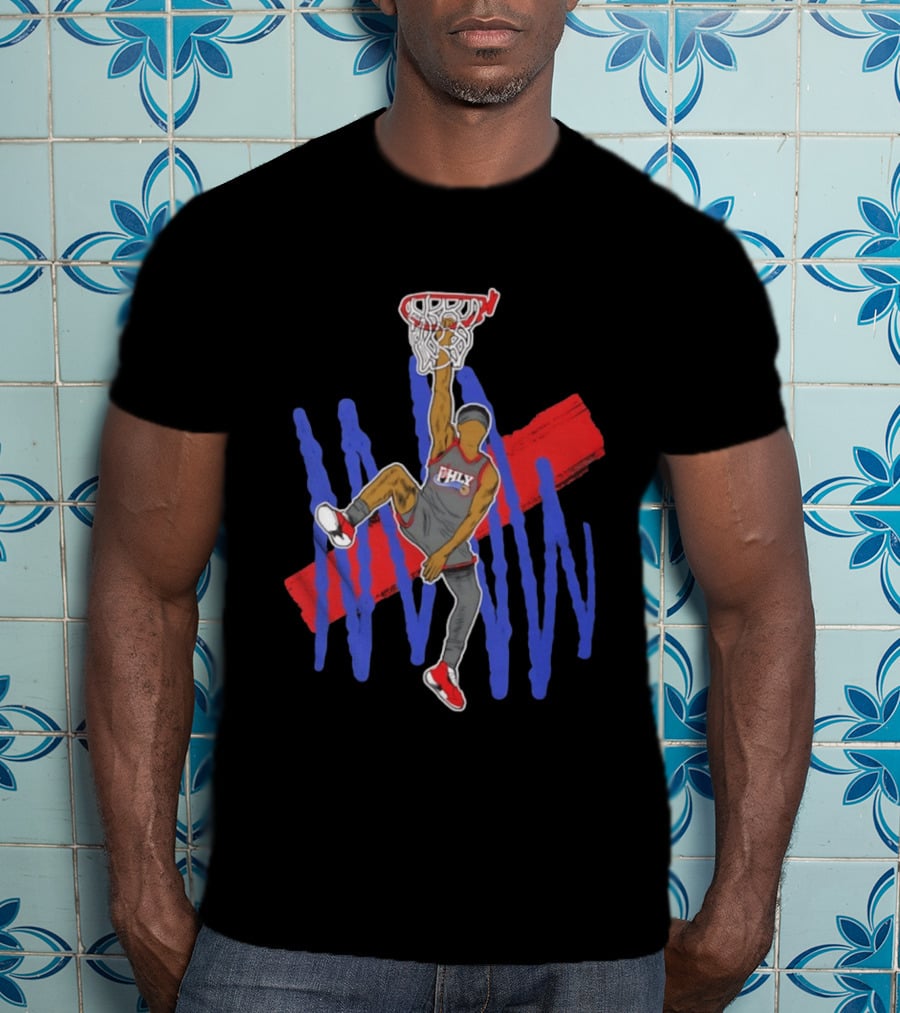 FHLY Basketball Dunk Athlete V J Edgecombe Highlight Action T-Shirt