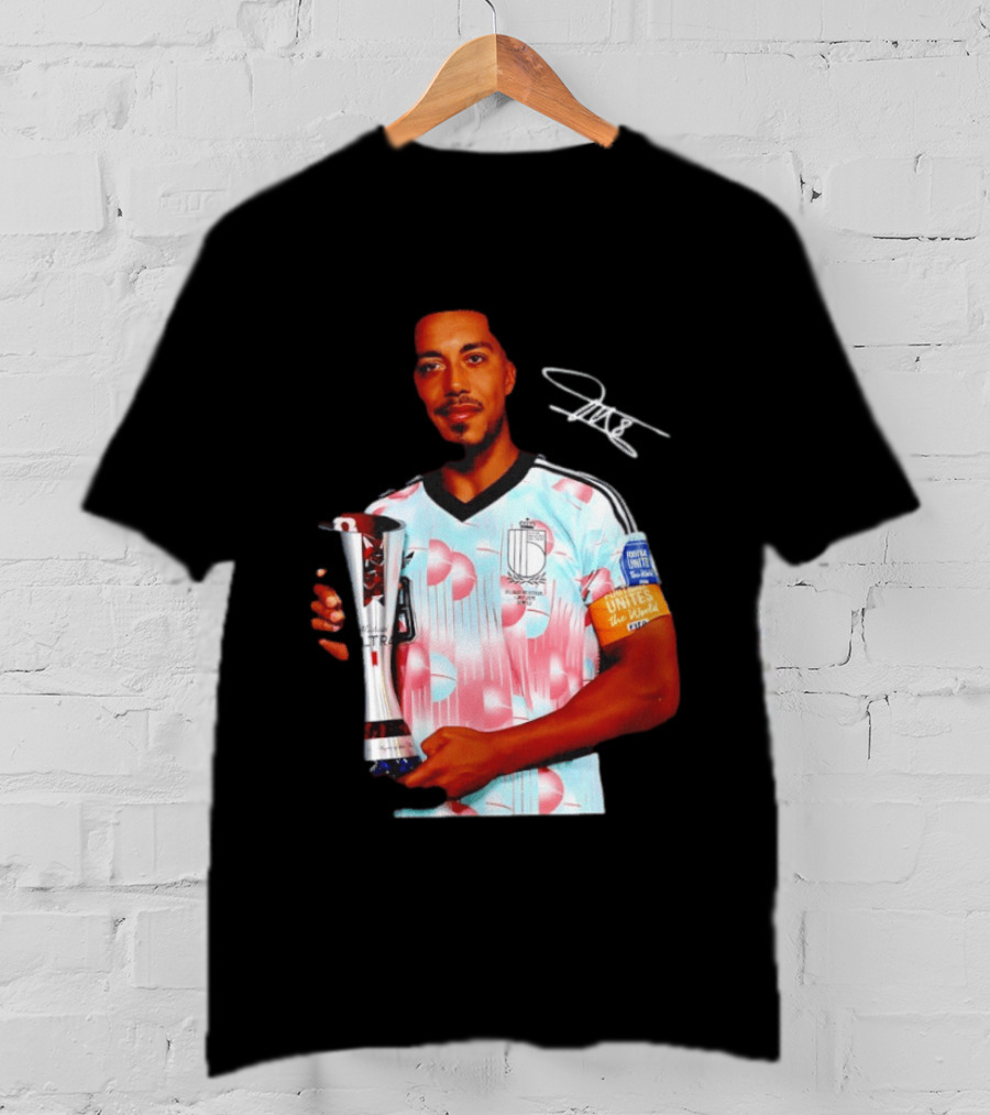 Youri Tielemans Belgium Football Unites The World Trophy Winning Moment T-Shirt