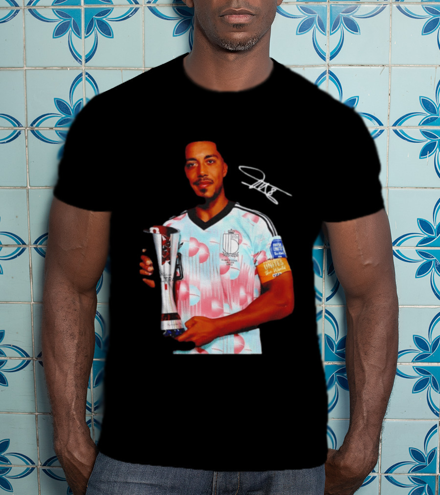 Youri Tielemans Belgium Football Unites The World Trophy Winning Moment T-Shirt