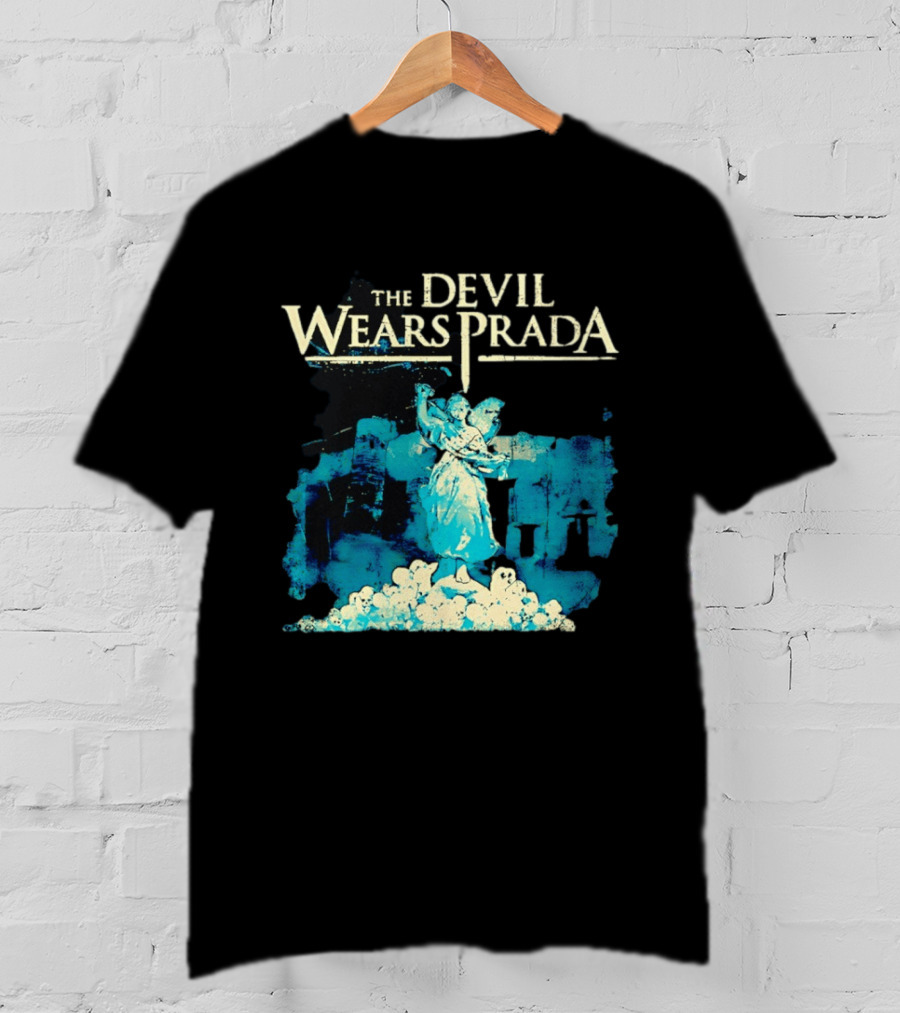 The Devil Wears Prada Angel Figure With Skull Pile T-Shirt