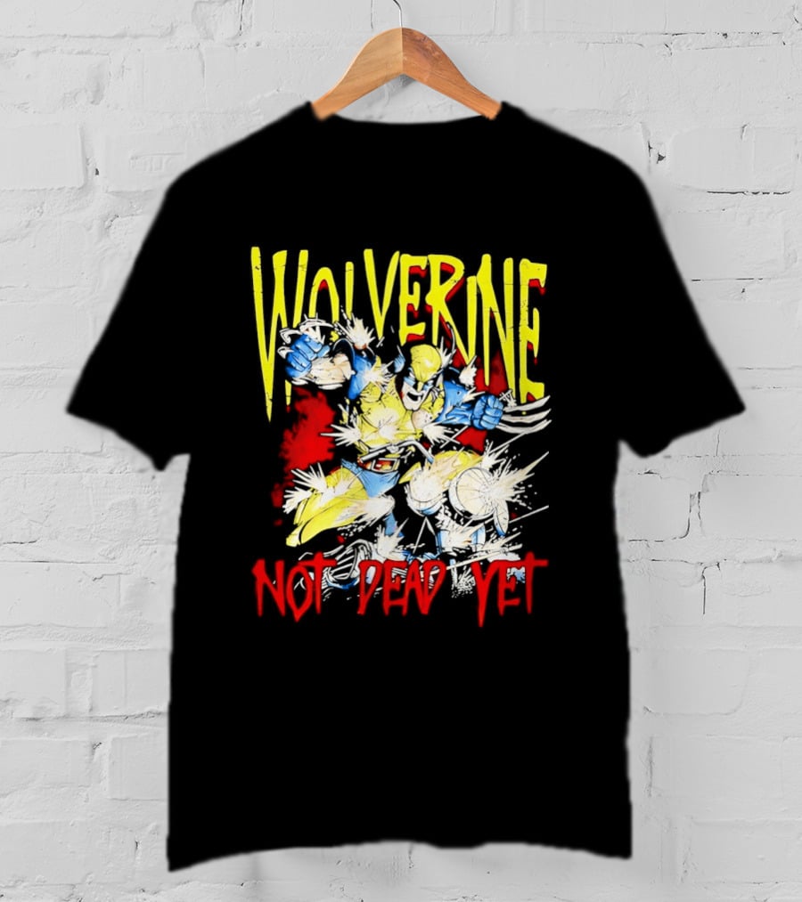 Wolverine Marvel Comics Not Dead Yet Bold Color T-Shirt