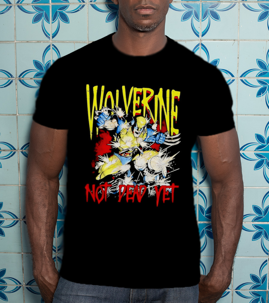 Wolverine Marvel Comics Not Dead Yet Bold Color T-Shirt