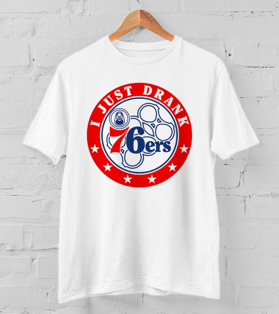 Philadelphia 76ers I Just Drank Beer Ring Stars T-Shirt