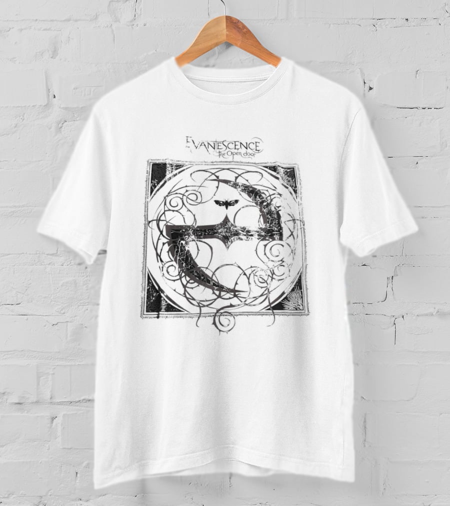 Evanescence The Open Door Moth Symbol Gothic T-Shirt