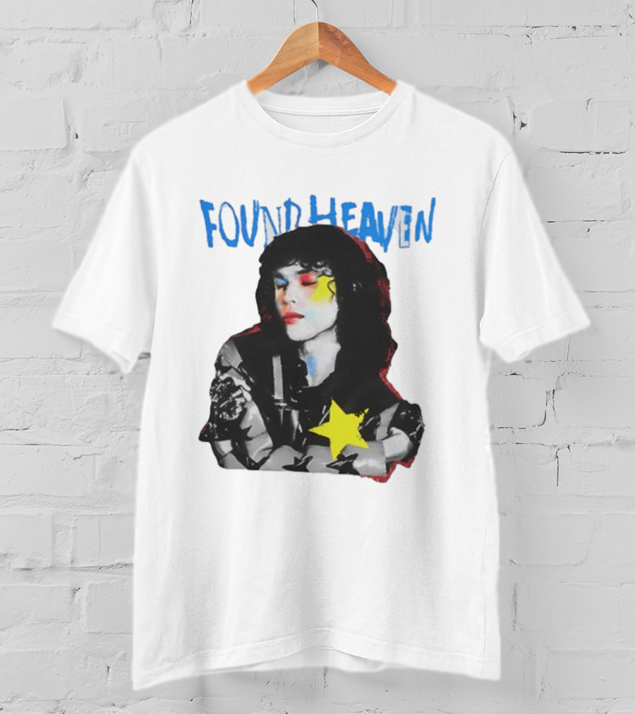 Found Heaven On Tour 2024 Dateback Washed Black Star T-Shirt