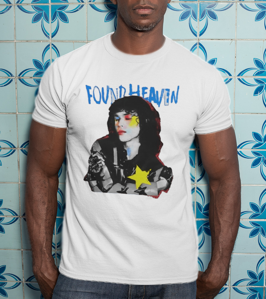 Found Heaven On Tour 2024 Dateback Washed Black Star T-Shirt