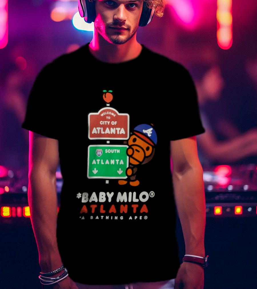 Welcome To City Of Atlanta Baby Milo A Bathing Ape South Atlanta 85 T-Shirt