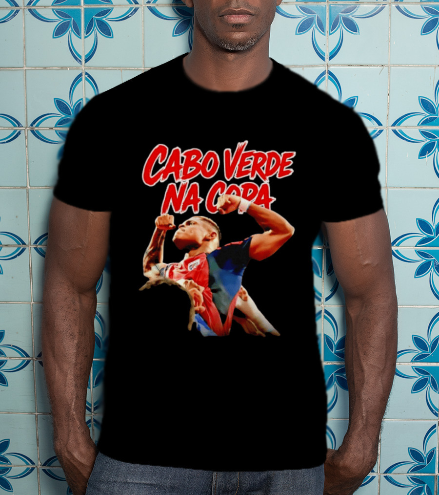 Cabo Verde Na Copa Cape Verde National Football Team Fan Pride Hélio Varela T-Shirt