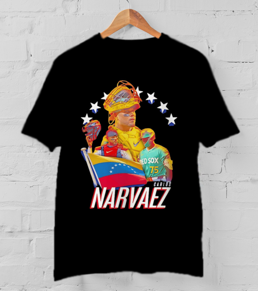 Carlos Narvaez Boston Red Sox Venezuela Catcher 75 T-Shirt