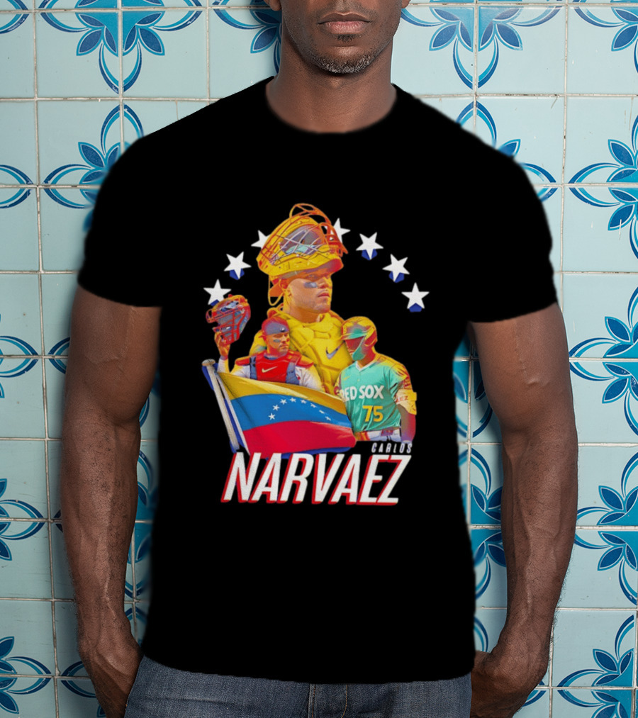 Carlos Narvaez Boston Red Sox Venezuela Catcher 75 T-Shirt