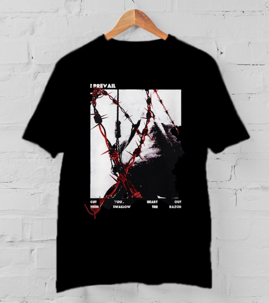 I Prevail Cut Your Heart Out Swallow The Razor Barbed Wire T-Shirt