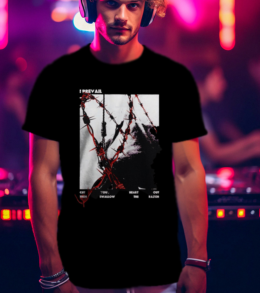 I Prevail Cut Your Heart Out Swallow The Razor Barbed Wire T-Shirt