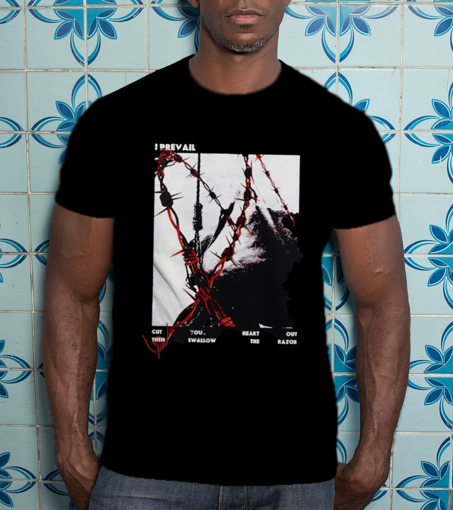 I Prevail Cut Your Heart Out Swallow The Razor Barbed Wire T-Shirt