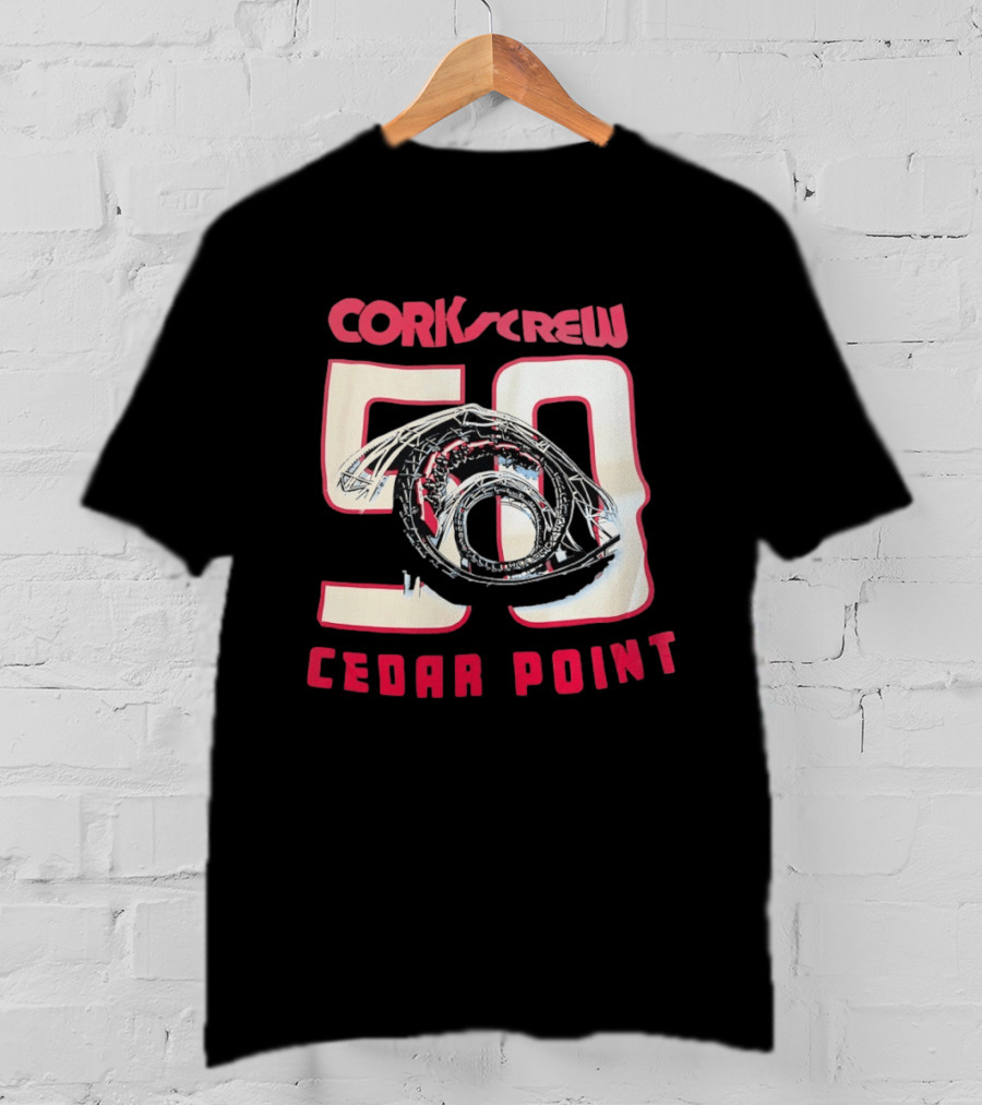 Corkscrew 50 Cedar Point Roller Anniversary T-Shirt