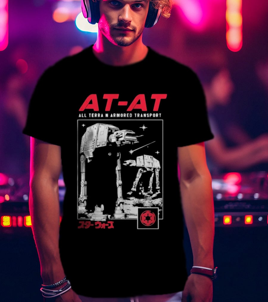 AT AT All Terrain Armored Transport Star Wars Japanese Imperial T-Shirt