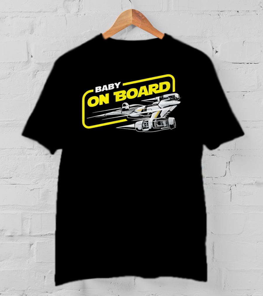 Star Wars Baby On Board X Wing Spaceship T-Shirt