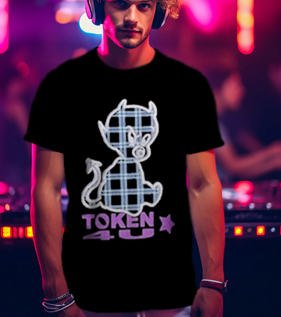 Token NYC Plaid Baby Devil Star T-Shirt