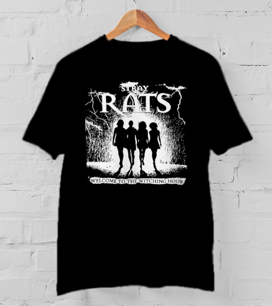 Stray Rats Welcome To The Witching Hour Silhouette Lightning T-Shirt