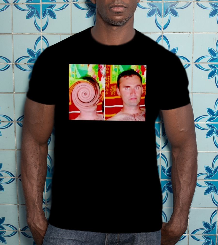 Swirly Kirk Christopher Paul Neil Optical Illusion Face T-Shirt