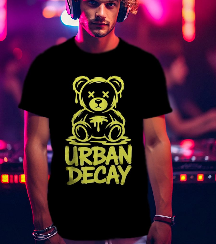 Teddy Bear Urban Decay Dripping Graffiti T-Shirt