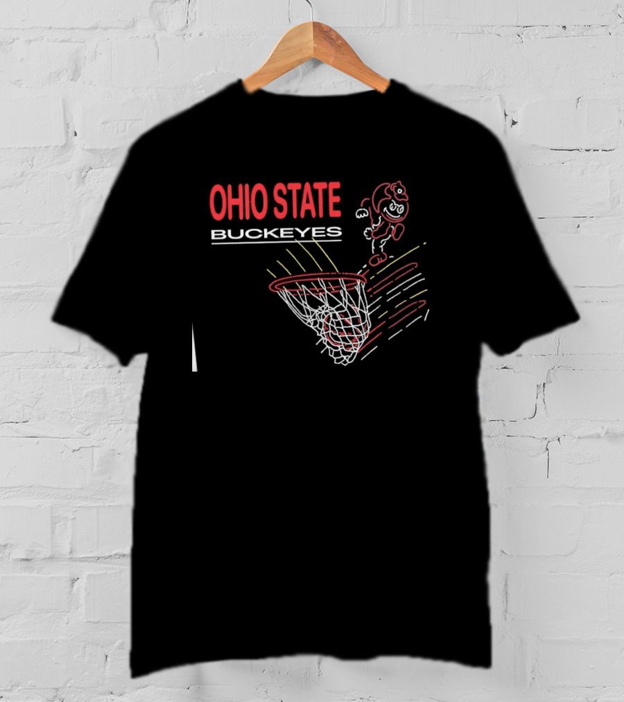 Ohio State Buckeyes Brutus The Buckeye Dunking Basketball NCAA Sports T-Shirt