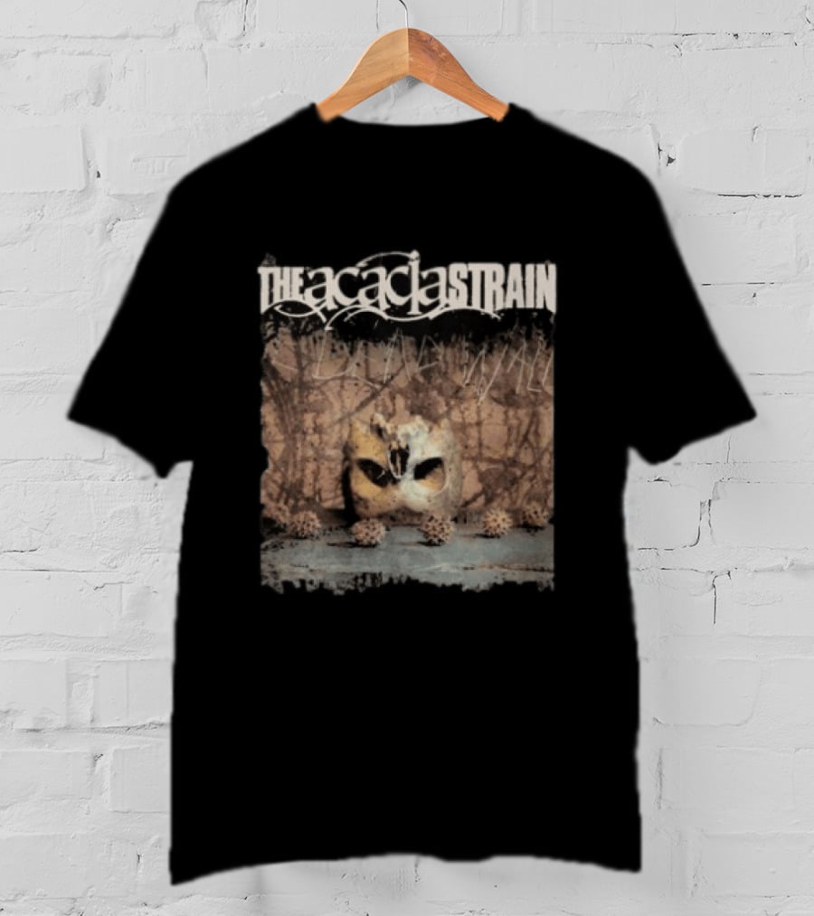 The Acacia Strain The Dead Walk Album Mask Skull Image T-Shirt