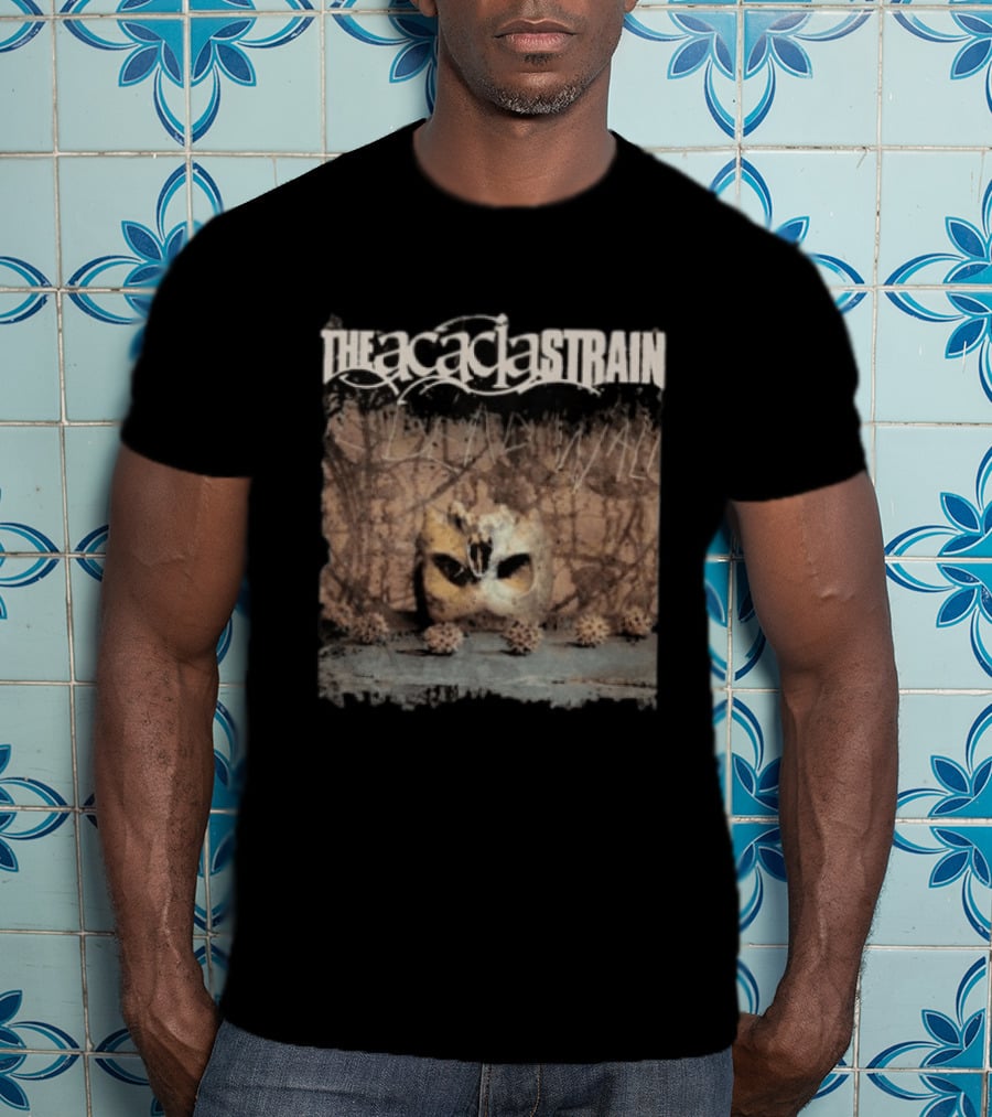 The Acacia Strain The Dead Walk Album Mask Skull Image T-Shirt