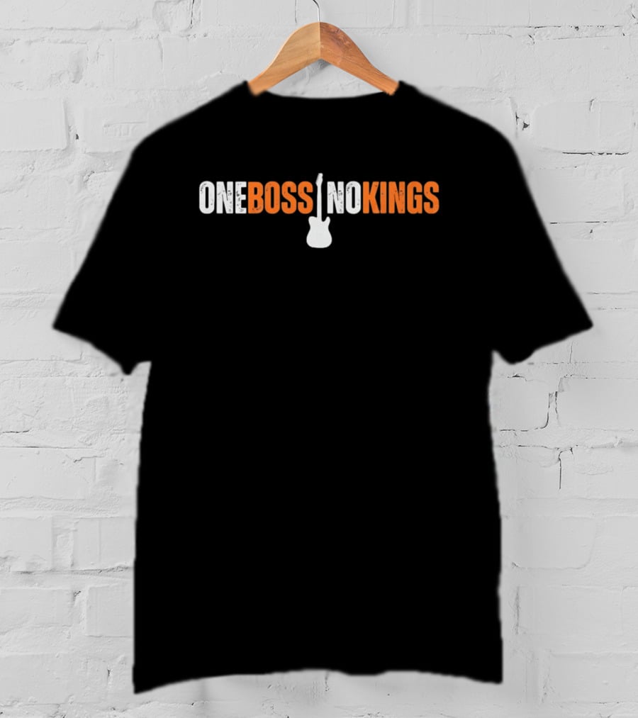 One Boss No Kings Electric Guitar Iconic Music T-Shirt