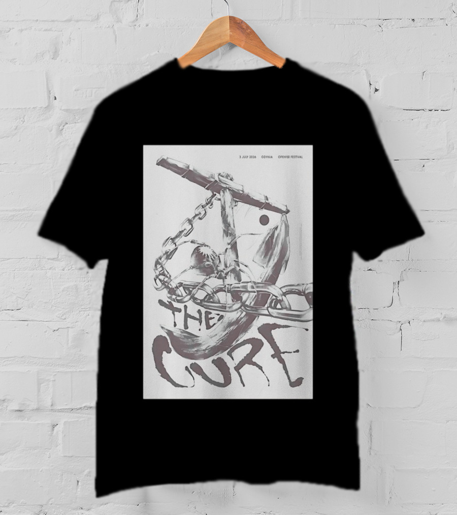 The Cure Gdynia Open'er Festival July 3 2026 Chained Figure Concert T-Shirt