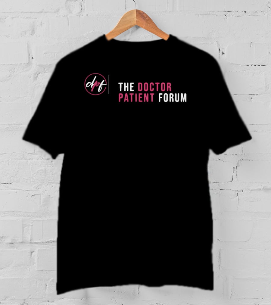 The Doctor Patient Forum DPF Pink And White T-Shirt