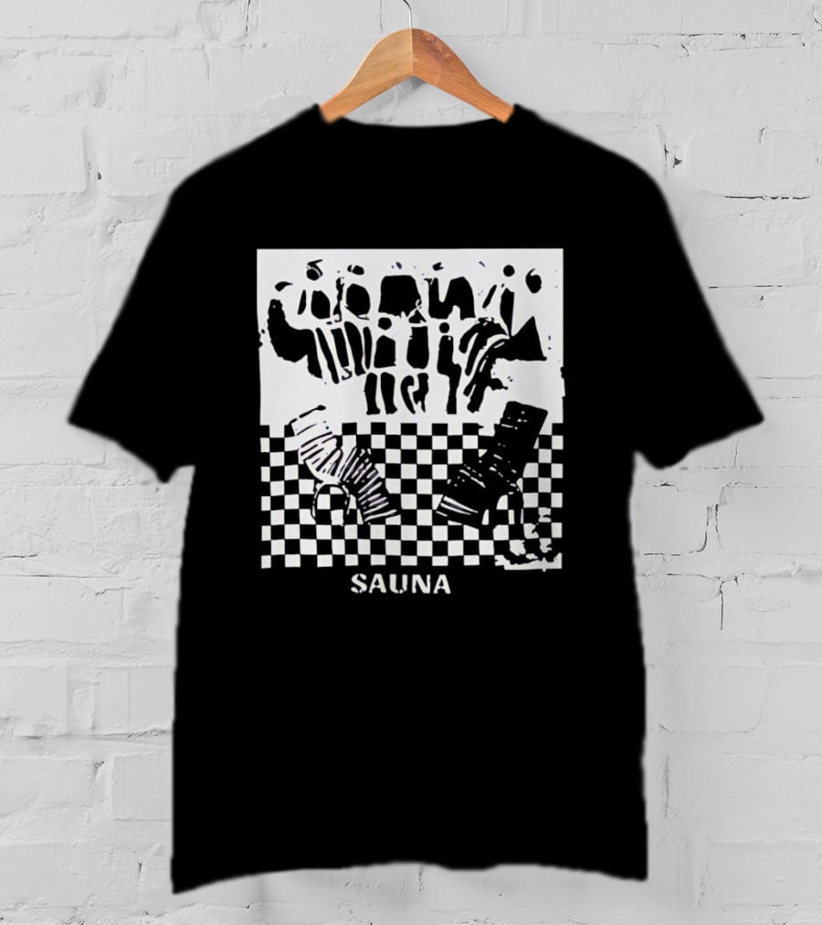 Finding Emily Sauna Angourie Rice Black And White Checkered T-Shirt
