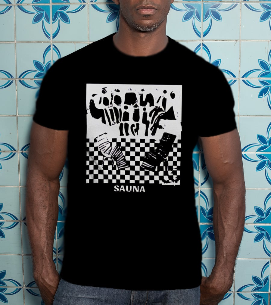 Finding Emily Sauna Angourie Rice Black And White Checkered T-Shirt