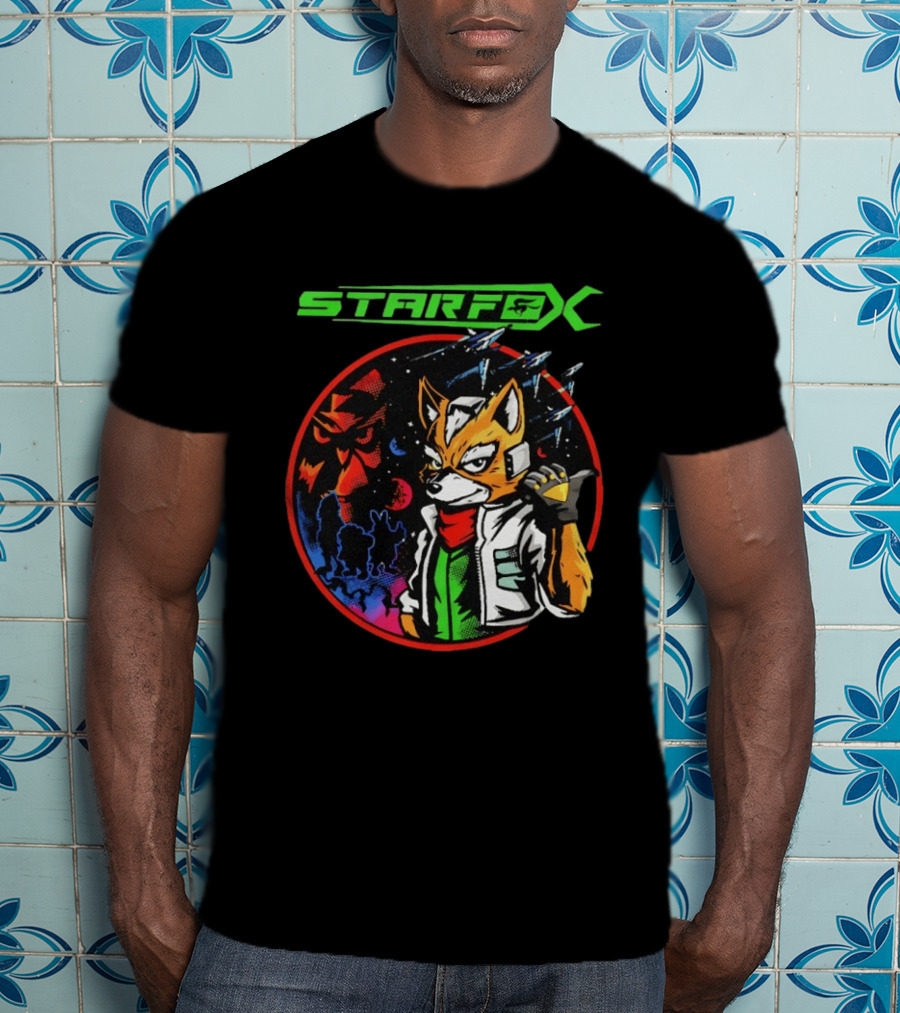 Star Fox Fox McCloud Retro Space Adventure T-Shirt