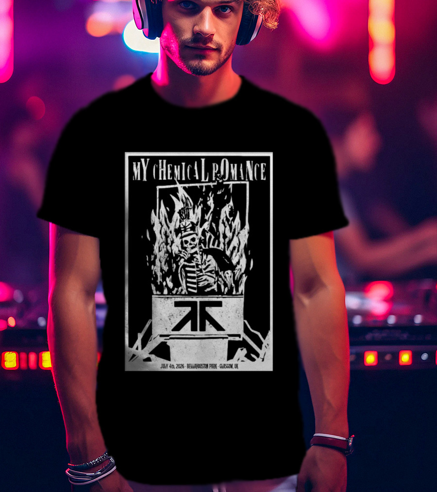 My Chemical Romance July 4 2026 Bellahouston Park Glasgow UK T-Shirt