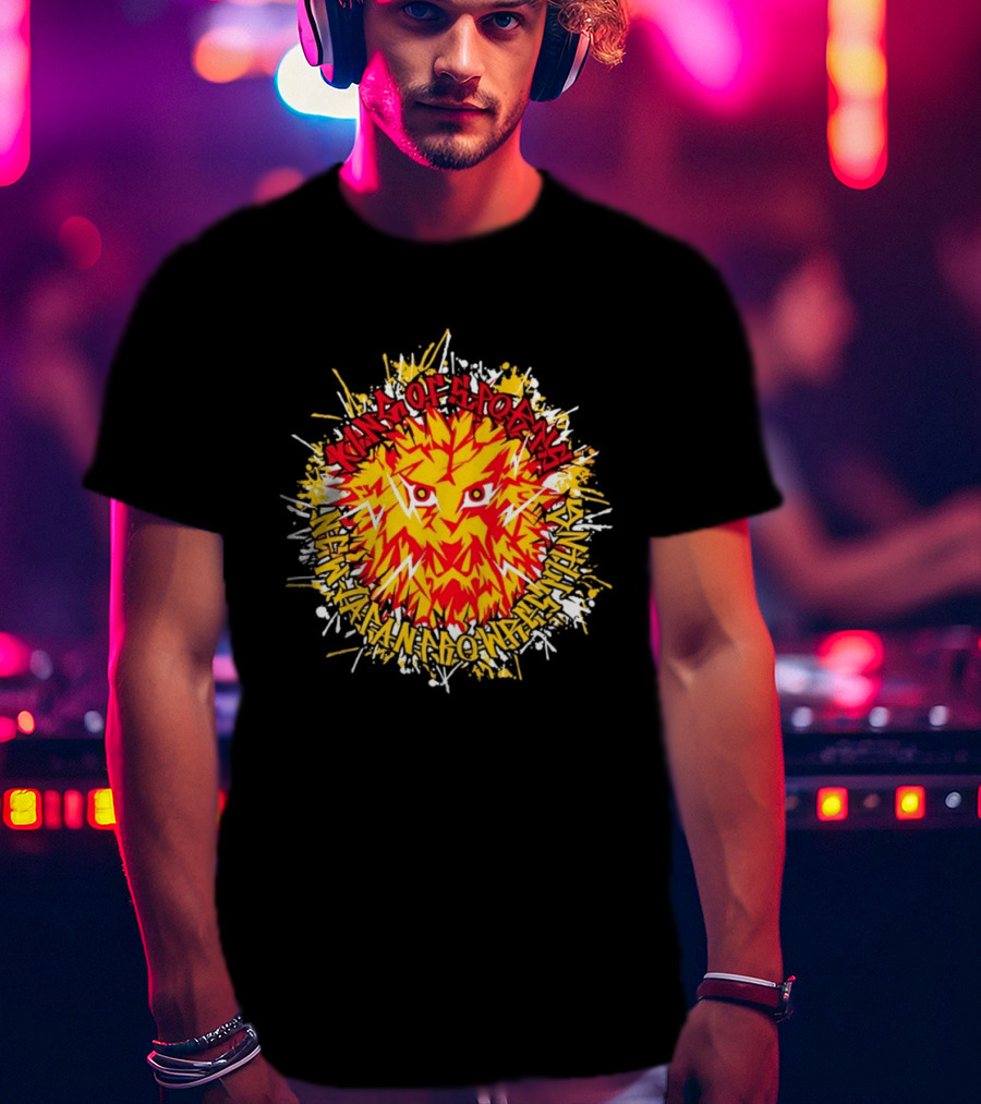 NJPW Lion Mark King Of Sports Hakaima Ga Ore No Jinganaki T-Shirt