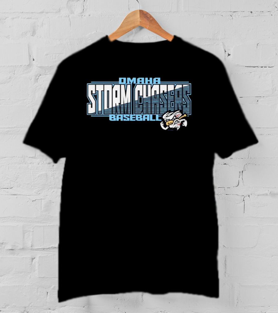 Omaha Storm Chasers Baseball Wordmark With Team T-Shirt