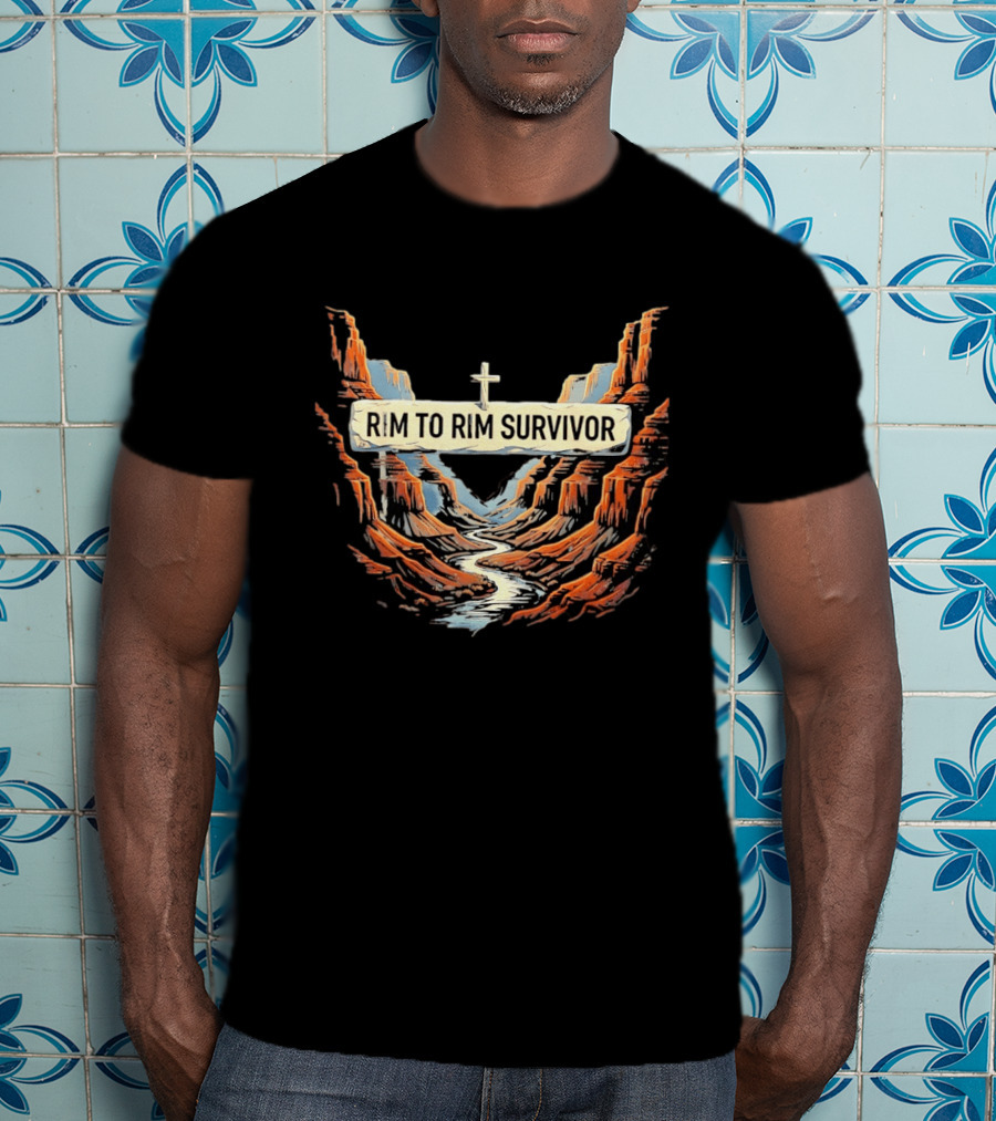 Rim To Rim Survivor Grand Canyon Journey T-Shirt