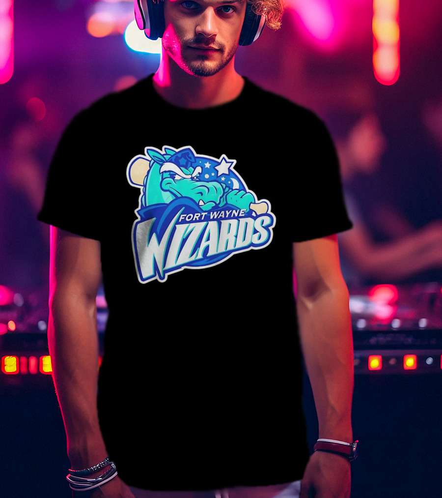 Fort Wayne Wizards Crocodile Logo Minor League Baseball Team T-Shirt