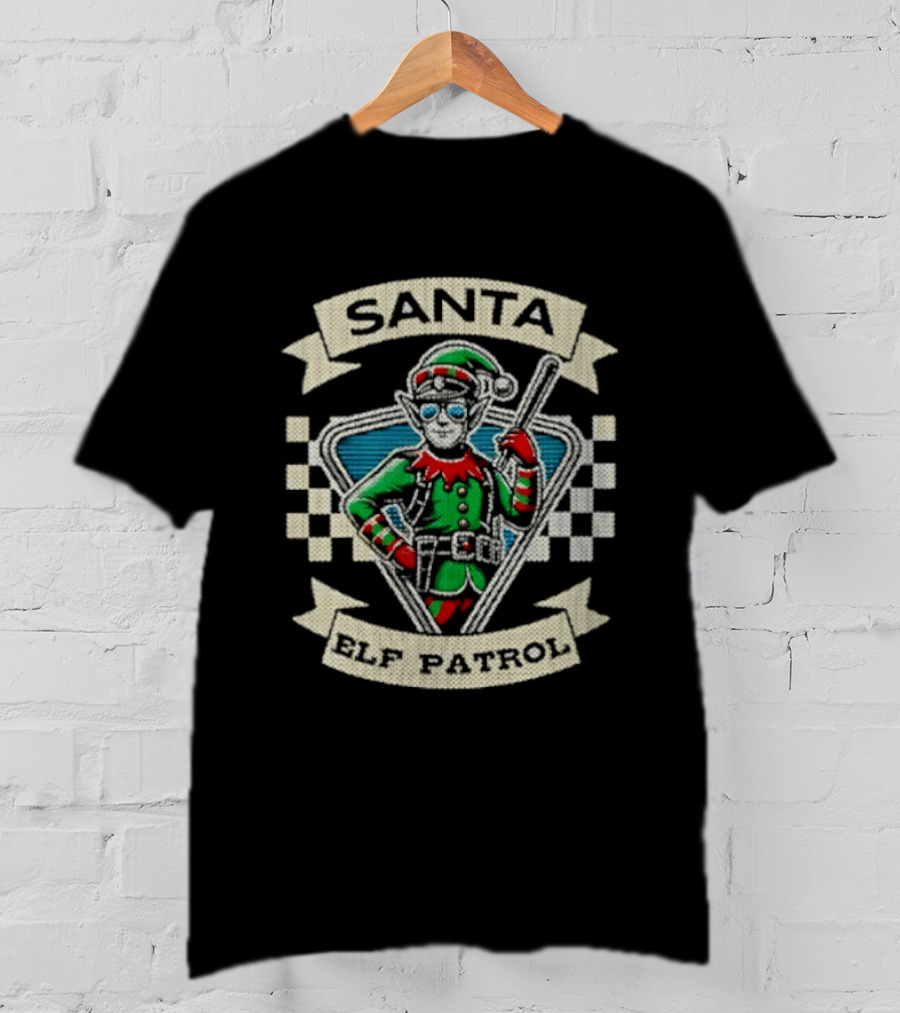 Santa Elf Patrol Festive Fun Christmas Adventure T-Shirt