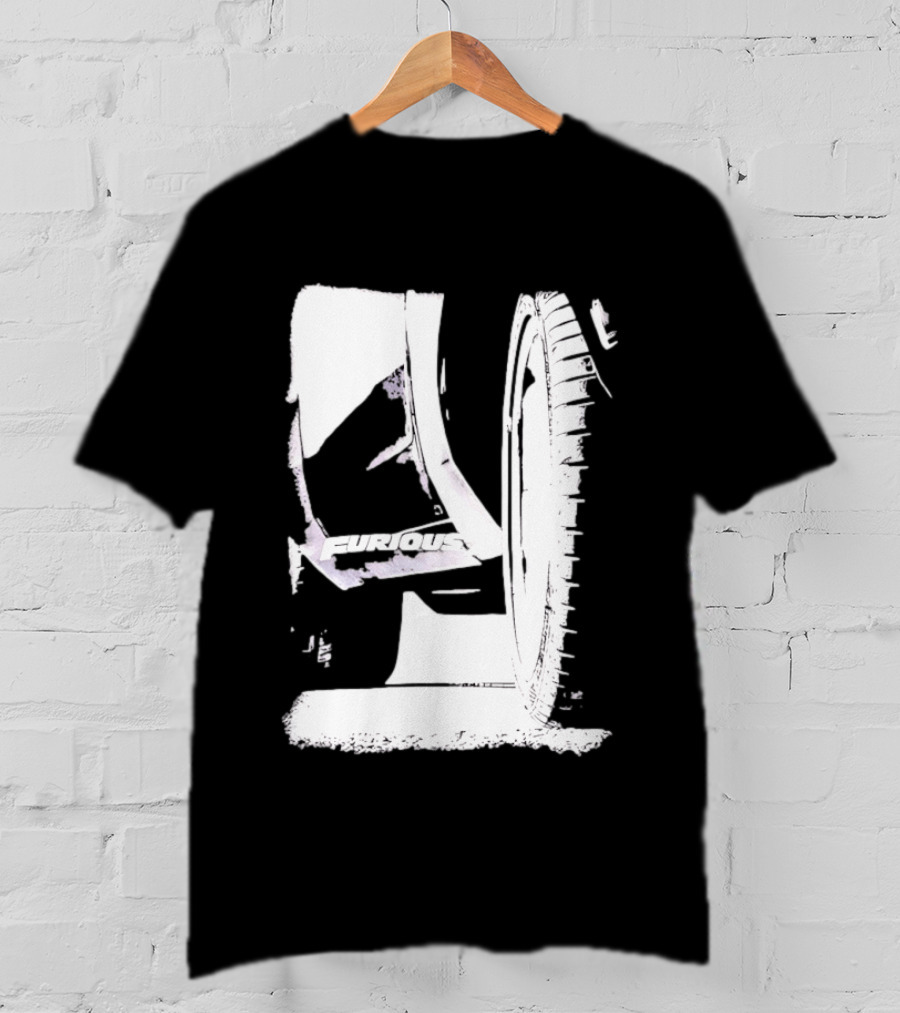 Furious 7 Universal City Studios Film Franchise Automotive Wheel Tire Rim T-Shirt