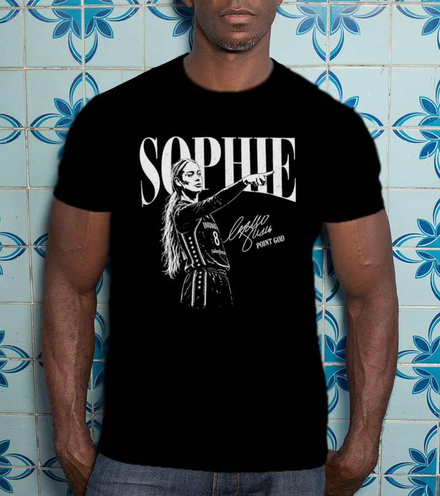 Sophie Cunningham Indiana Fever WNBA Point God Number 8 Signature SOPHIE Indiana T-Shirt