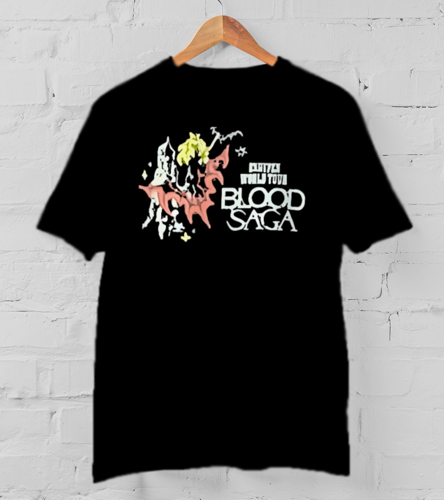 Sunoo Wearing Enhypen Blood Saga World Tour T-Shirt