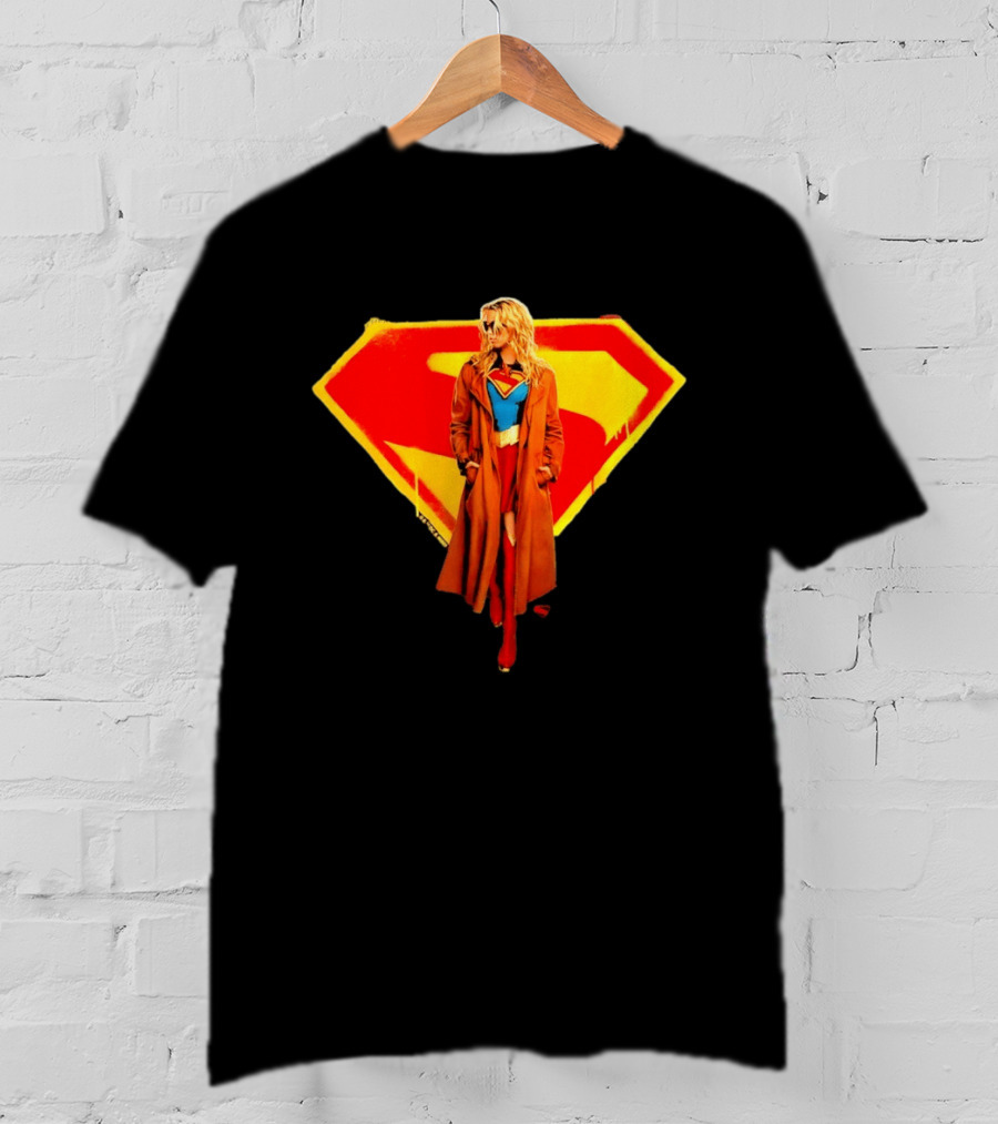 Supergirl 2026 Movie Iconic Superhero Emblem Heroine Coat T-Shirt