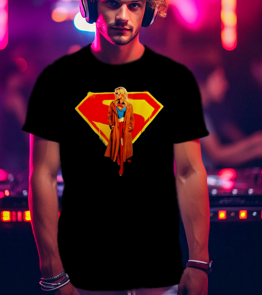 Supergirl 2026 Movie Iconic Superhero Emblem Heroine Coat T-Shirt