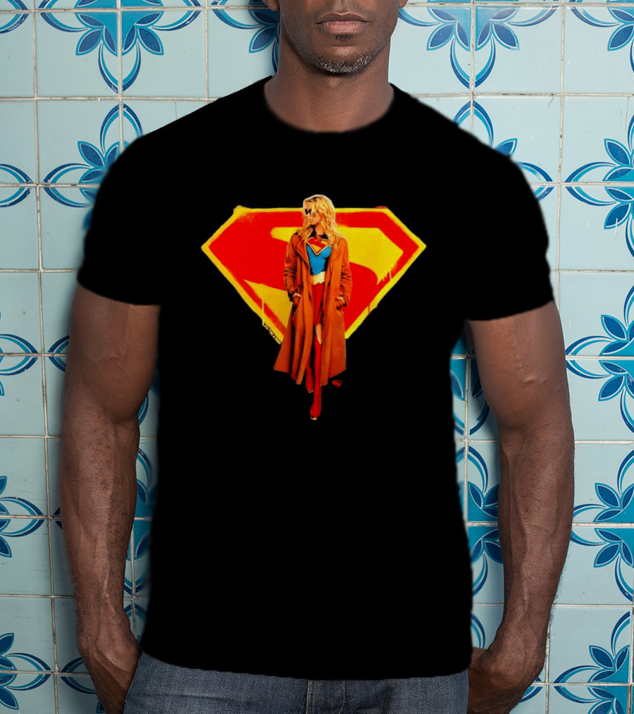 Supergirl 2026 Movie Iconic Superhero Emblem Heroine Coat T-Shirt