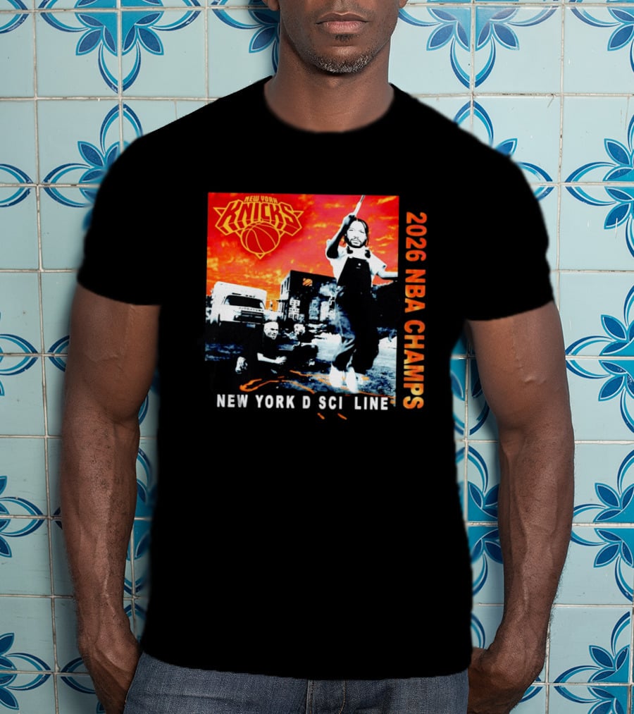 New York Knicks 2026 NBA Champs New York Discipline Rap Album T-Shirt