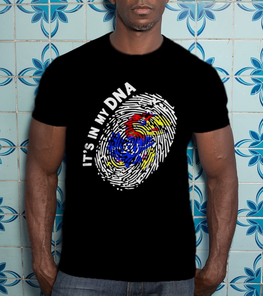 Kansas Jayhawks It's In My DNA Fingerprint T-Shirt
