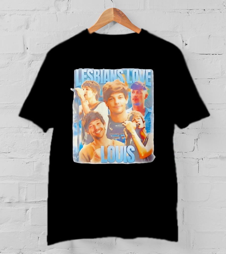Lesbians Love Louis Tomlinson Faces T-Shirt